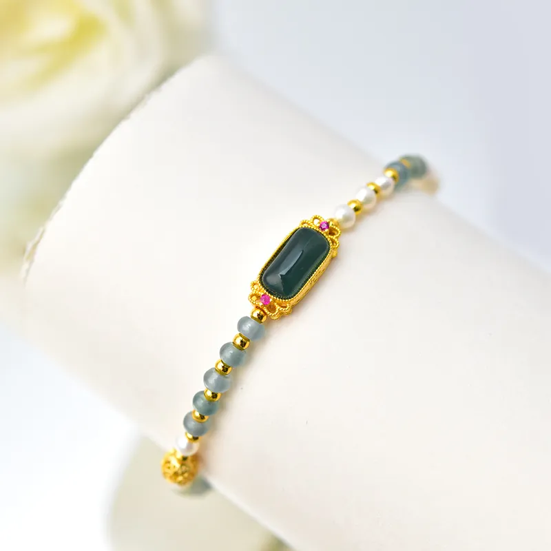 Tokai Family Ice Type Jadeite Bracelets Unisex-16