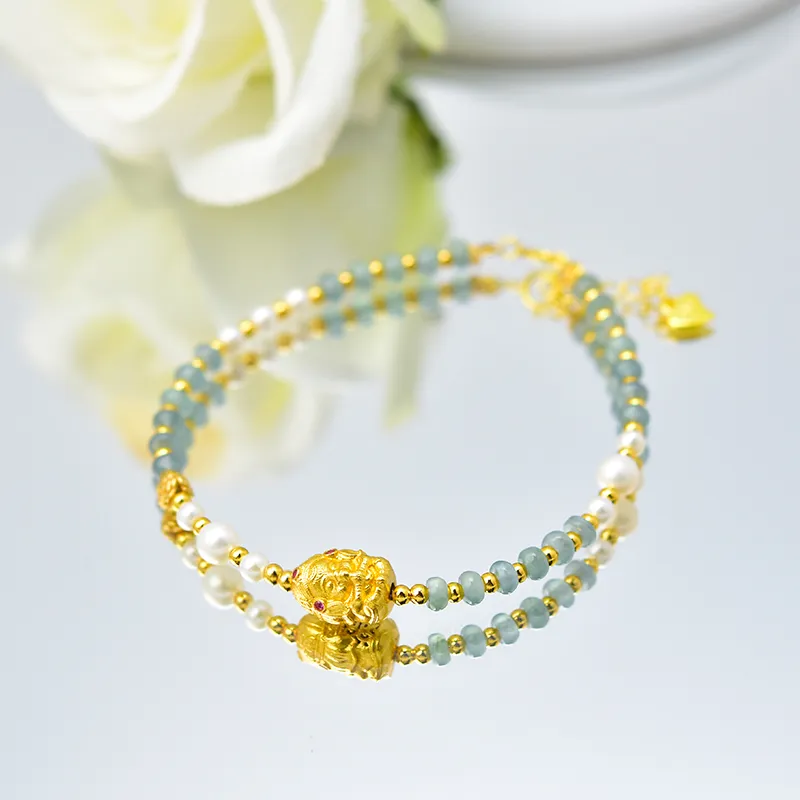 Tokai Family Ice Type Jadeite Bracelets Unisex-7