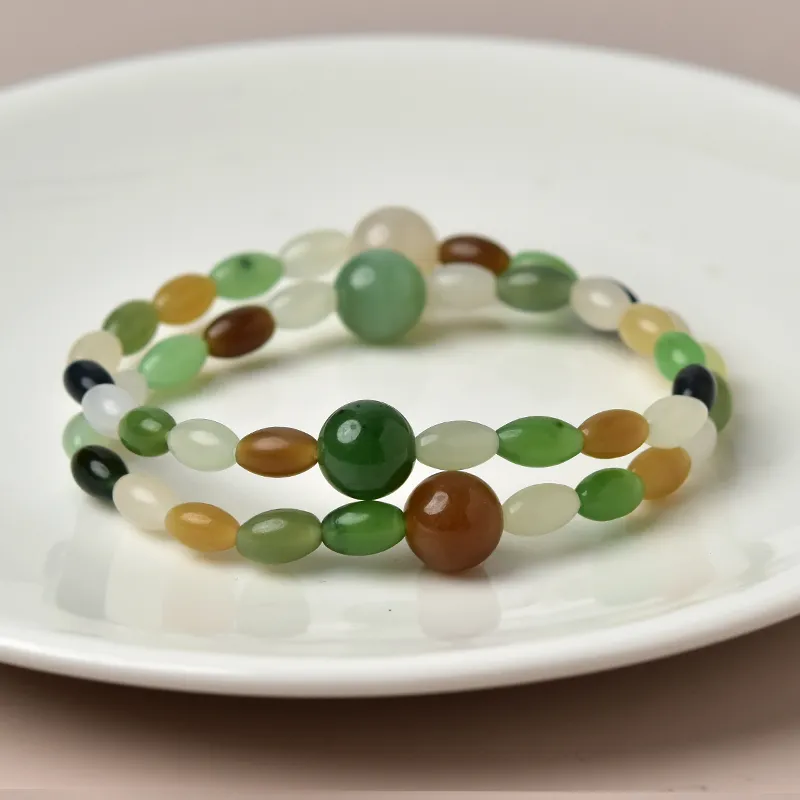 Tokai Family Hetian Jade Bracelets Sugar Jade Unisex-2