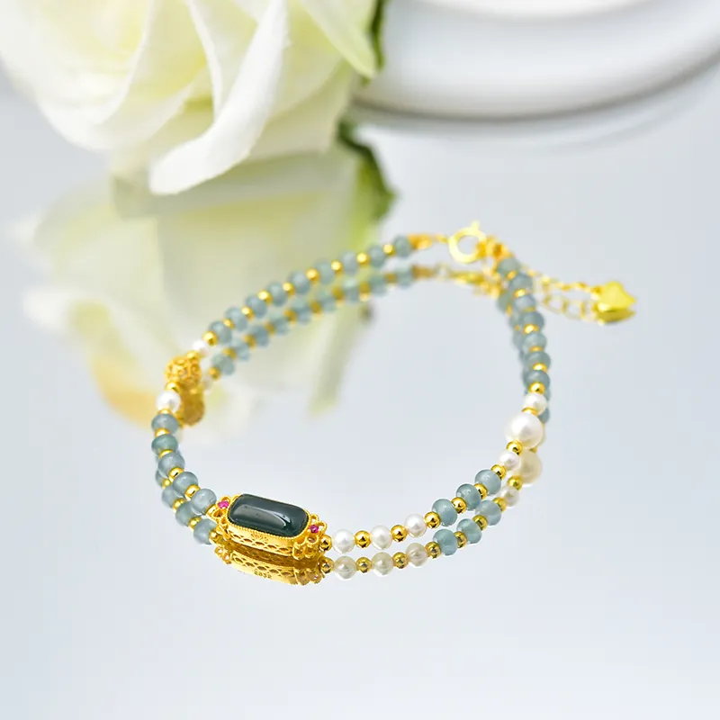 Tokai Family Ice Type Jadeite Bracelets Unisex-17