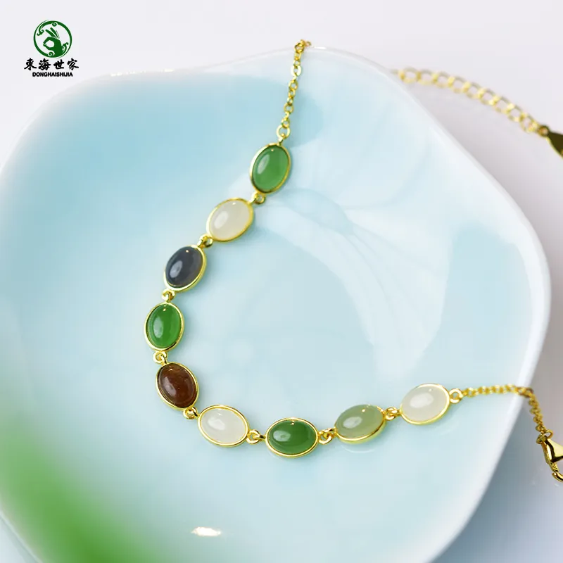 Tokai Family Hetian Jade Bracelets White Jade Women's-1