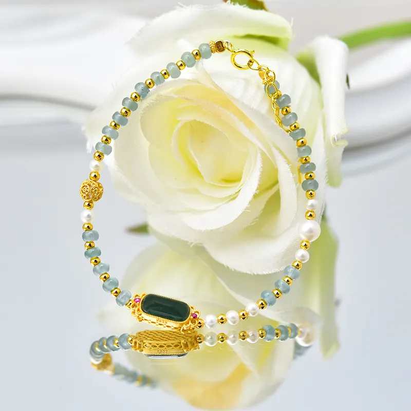 Tokai Family Ice Type Jadeite Bracelets Unisex-18