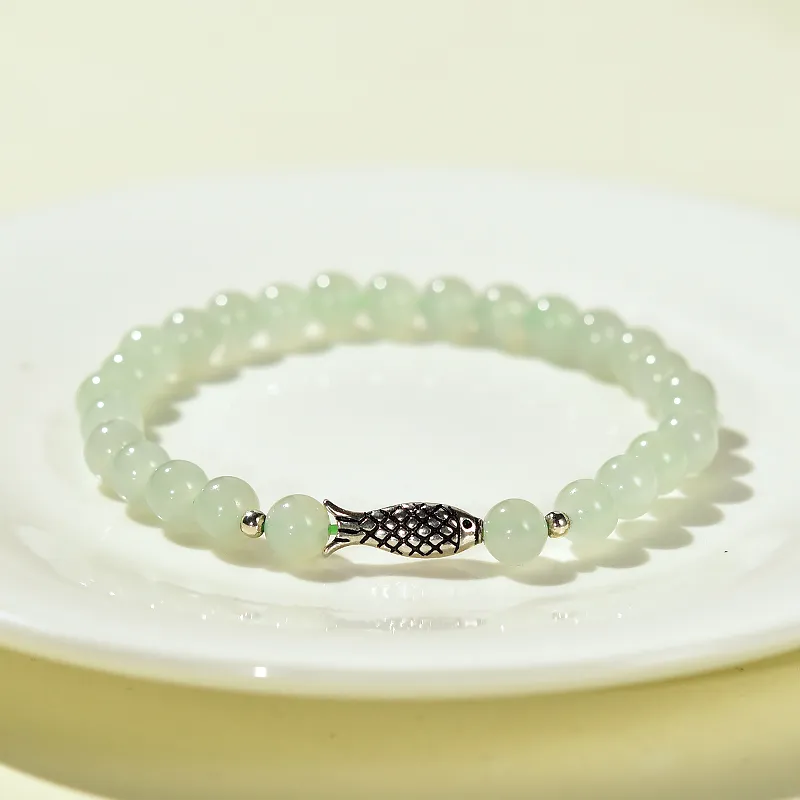 Tokai Family Hetian Jade Bracelets Pale Greenish White Jade Unisex-2