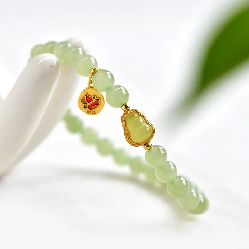 Tokai Family Bracelets Pale Greenish White Jade Women's-3