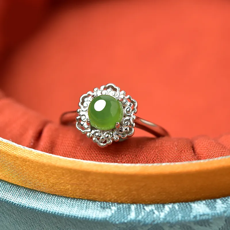 Tokai Family Hetian Jade Rings Jasper Unisex-3