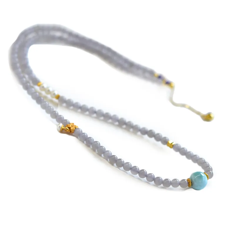 Tokai Family Hetian Jade Necklaces Smoky Purple Women's-1