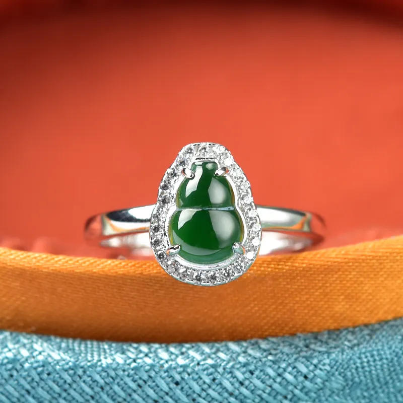 Tokai Family Ice Type Jadeite Rings Women's-4