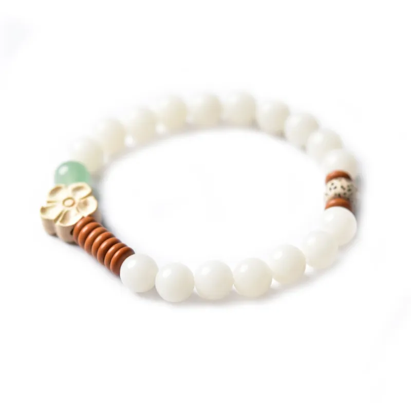 Tokai Family White Jade Bodhi Bracelets Unisex-2