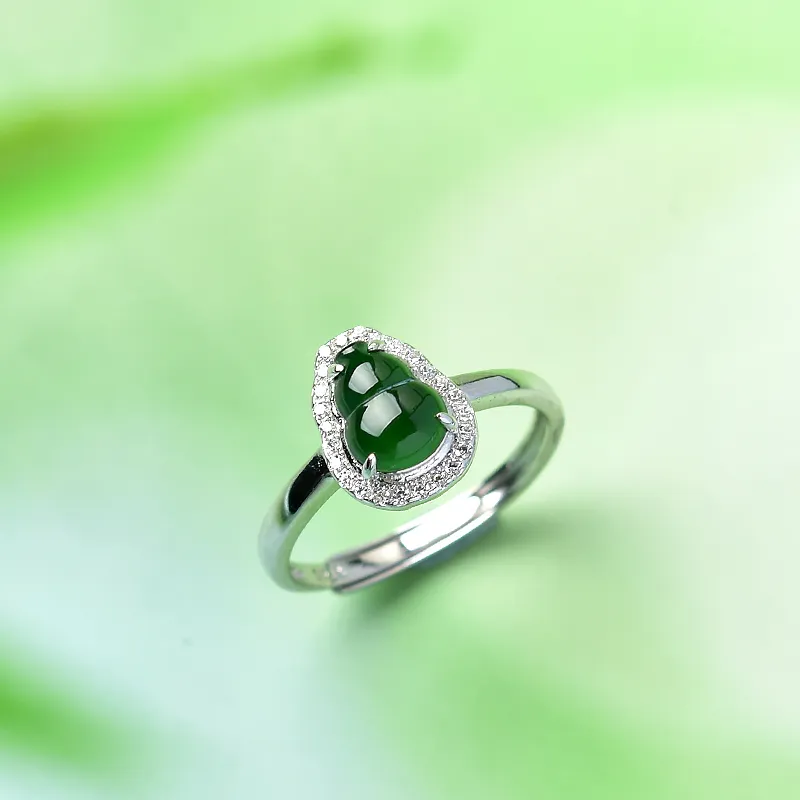Tokai Family Ice Type Jadeite Rings Women's-1