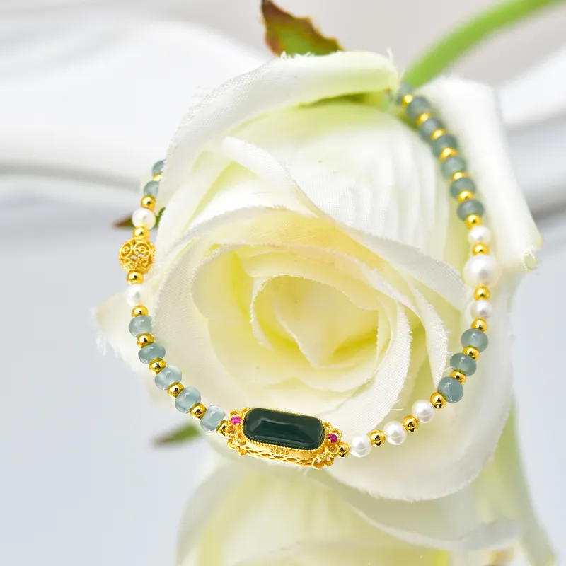 Tokai Family Ice Type Jadeite Bracelets Unisex-19