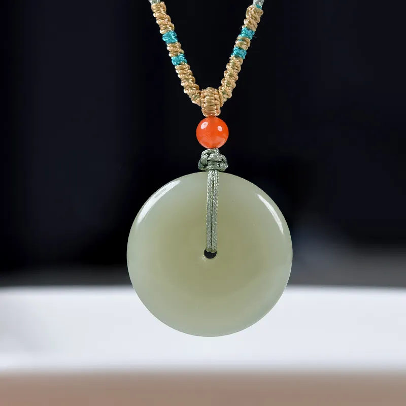 Tokai Family Hetian Jade Necklaces Green Jade Unisex-2