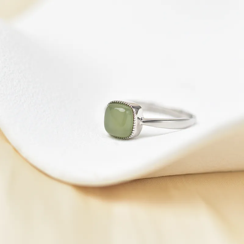 Tokai Family Hetian Jade Rings Green Jade Women's-2