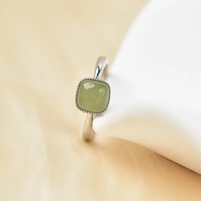 Tokai Family Hetian Jade Rings Green Jade Women's-1