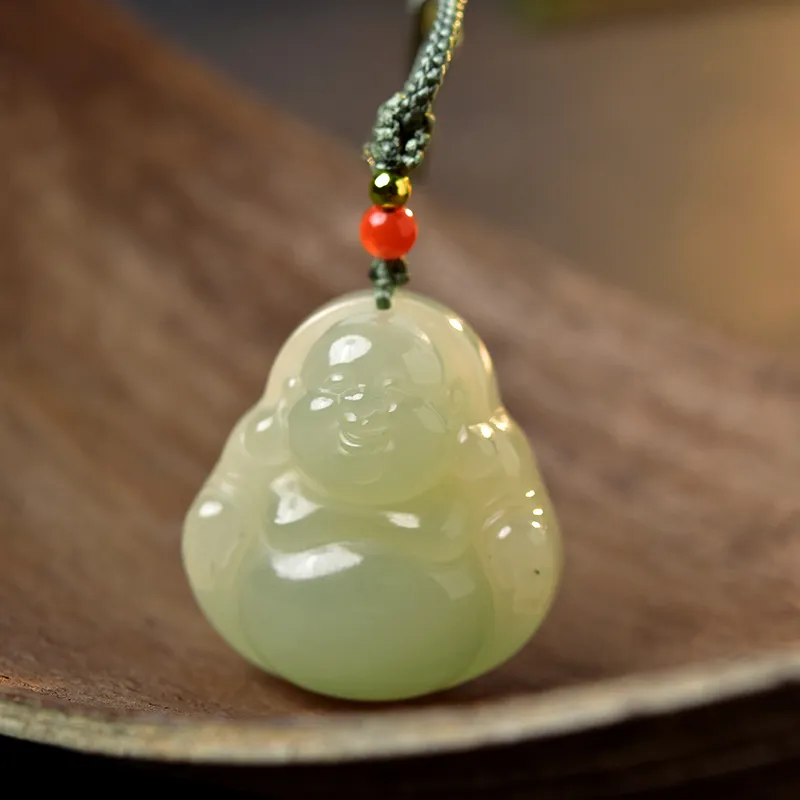 Tokai Family Necklaces Pale Greenish White Jade Unisex-3