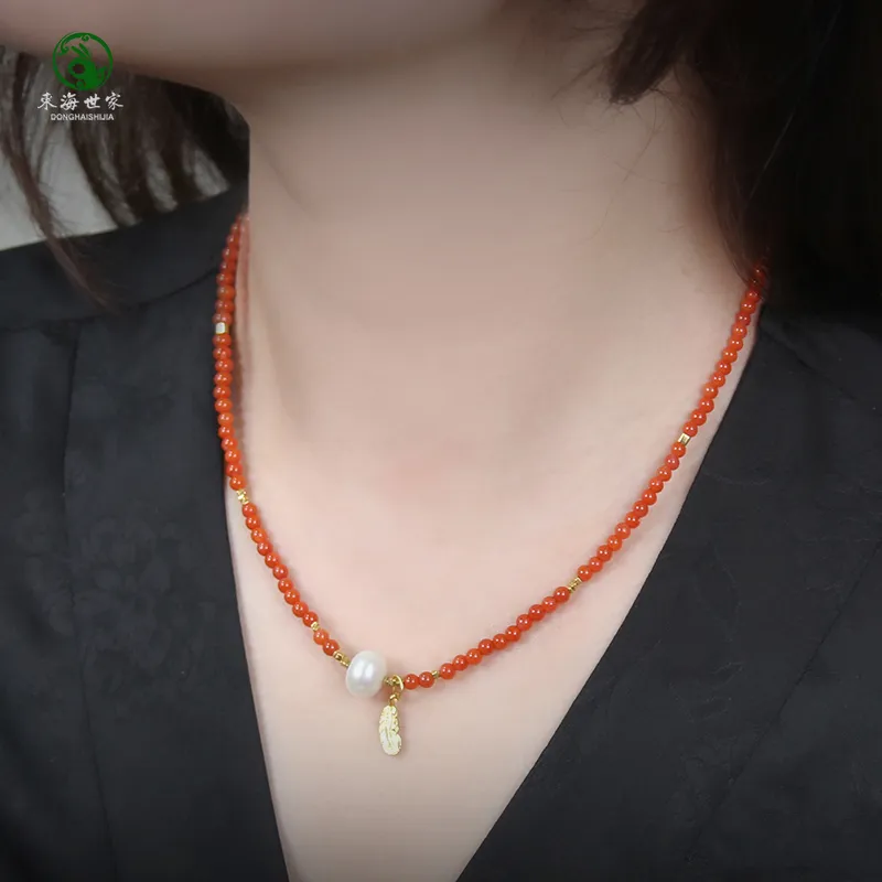 Tokai Family Southern Red Agate Fine Jade Necklaces Women's-4