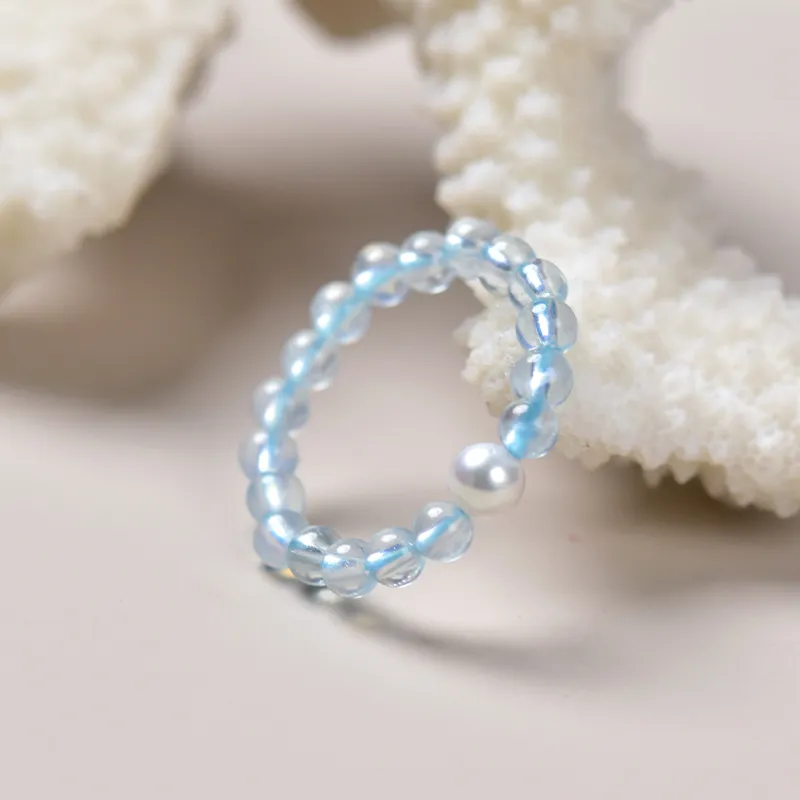 Tokai Family Aquamarines Rings Unisex-35