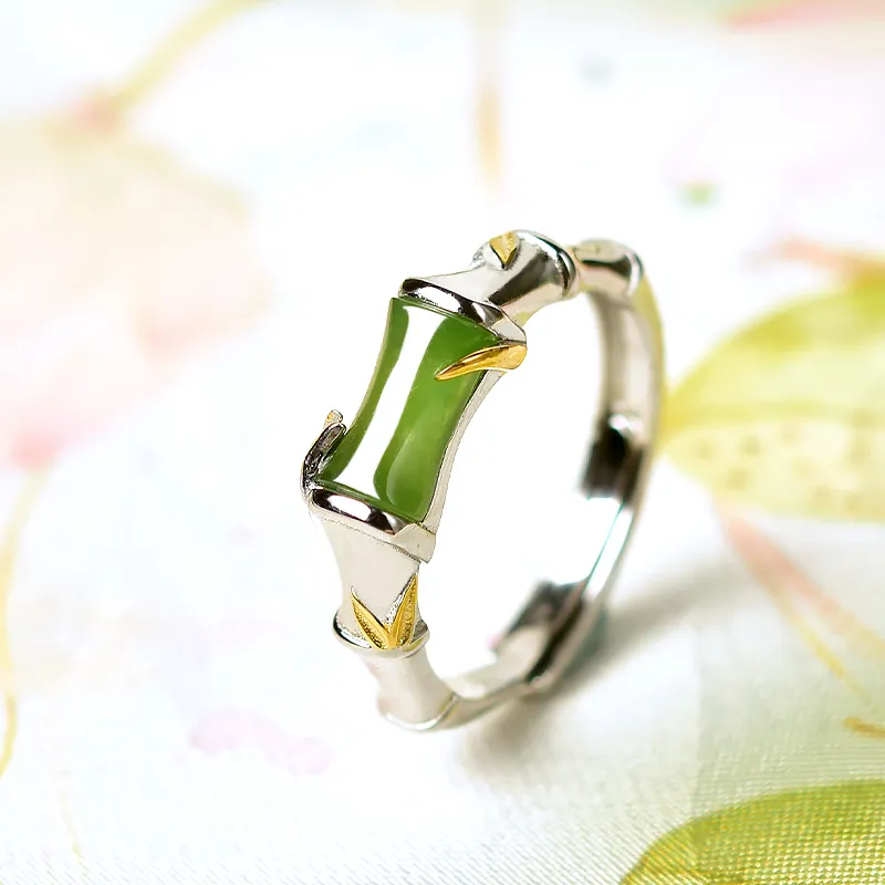 Tokai Family Hetian Jade Rings Jasper Women's-4