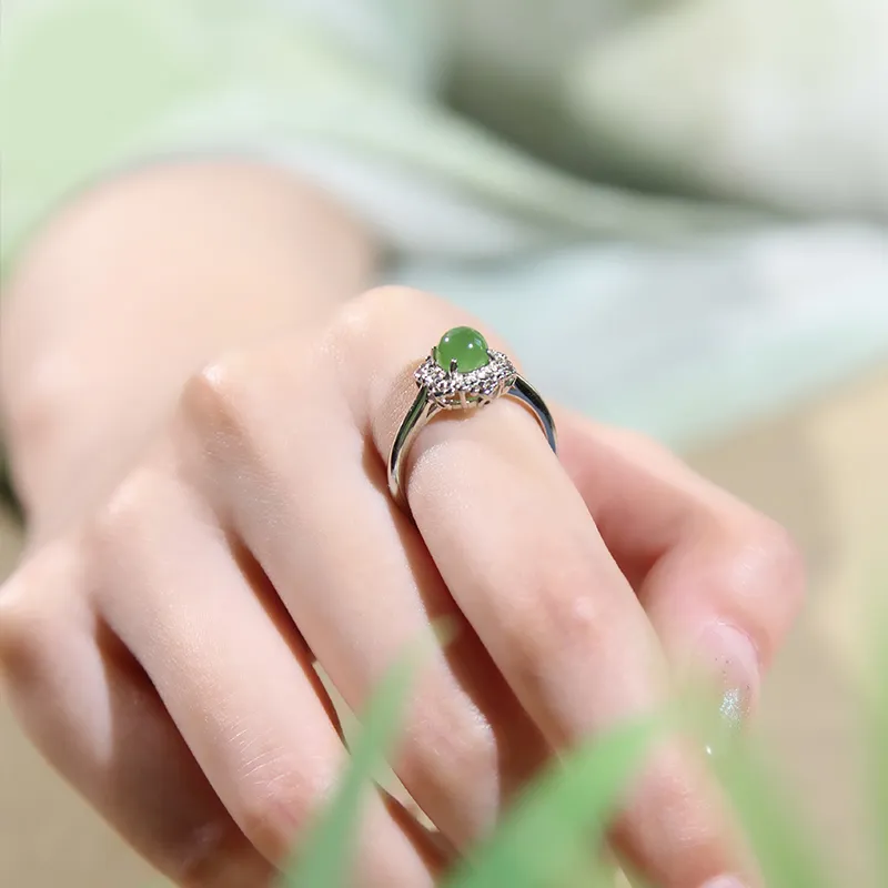 Tokai Family Hetian Jade Rings Jasper Unisex-4