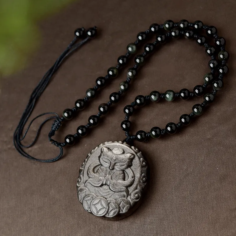 Tokai Family Obsidian Necklaces Unisex-4