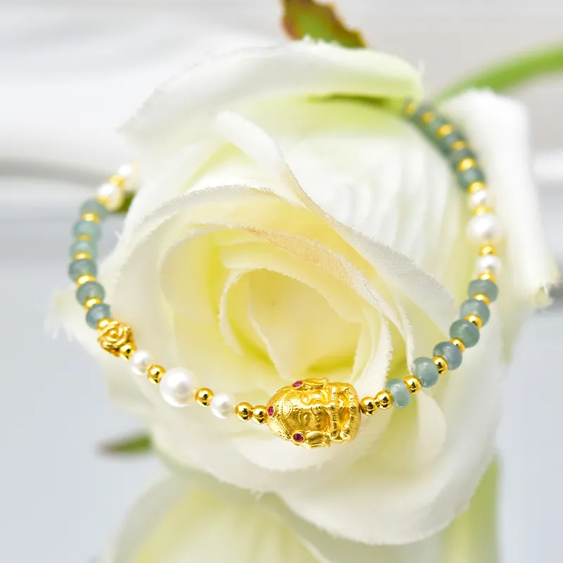 Tokai Family Ice Type Jadeite Bracelets Unisex-8