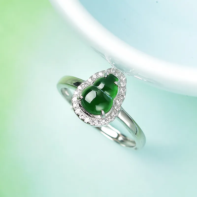 Tokai Family Ice Type Jadeite Rings Women's-2