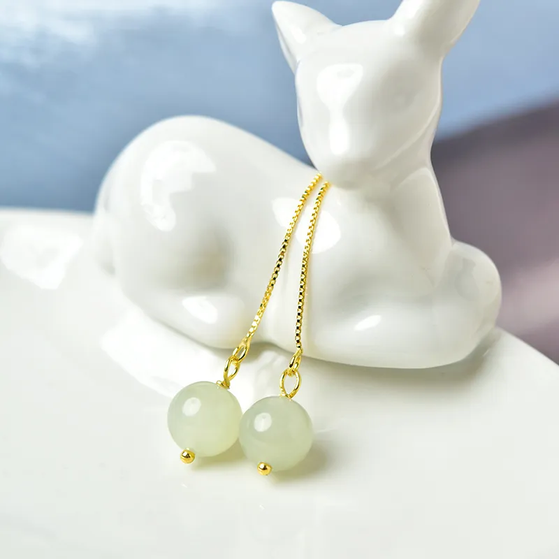Tokai Family Jade Drop Earrings Green Jade Women's-4