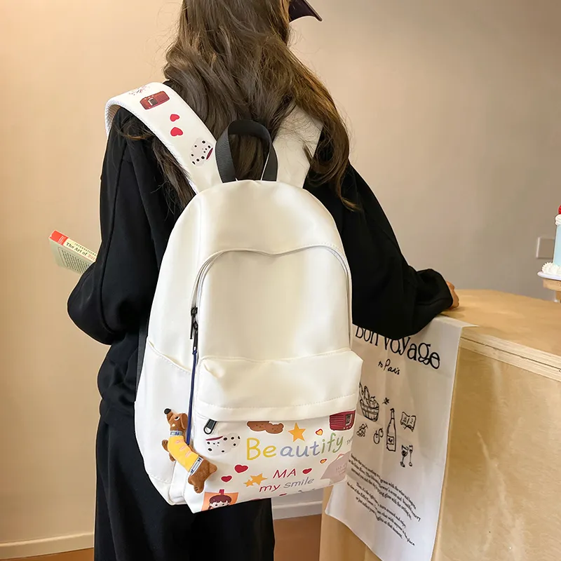 MINIPUDING Nylon Backpack Unisex Girl/Puppy Dog-1