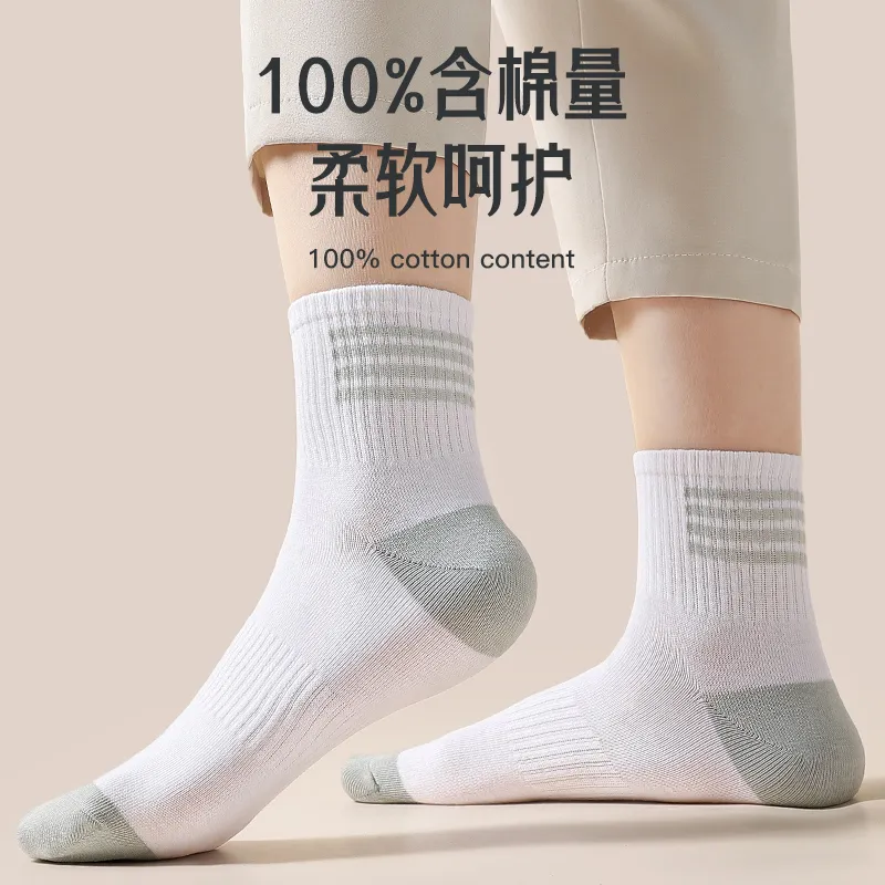 Lanza Mid Calf Socks Women's 6 Pack Morandi Color Palette-4
