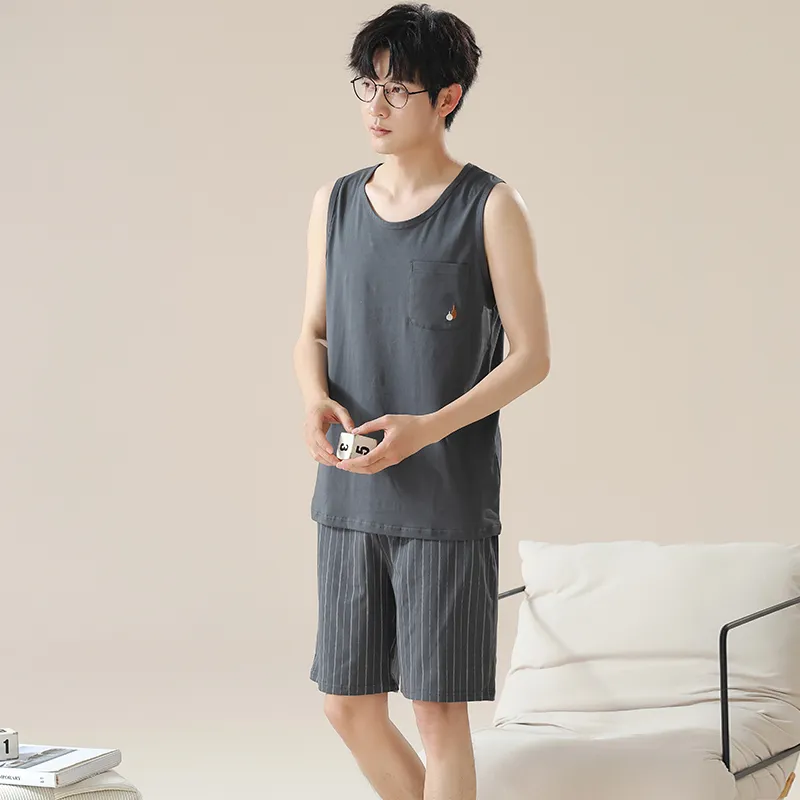 Lanza Pajama Set Men's Tibetan Gray-5