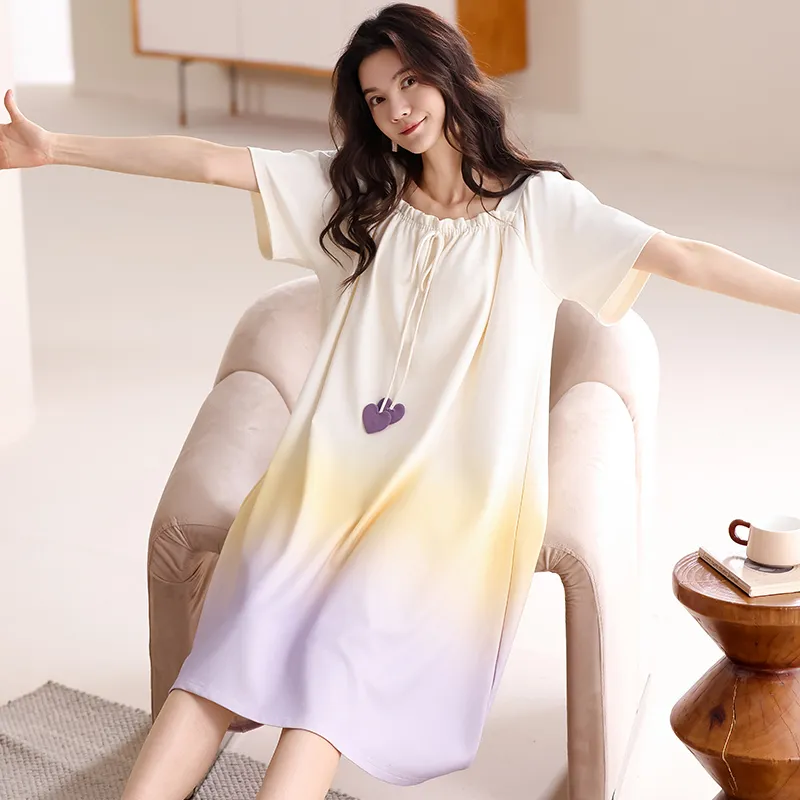 Lanza Nightgown Women's Purple Heart-1
