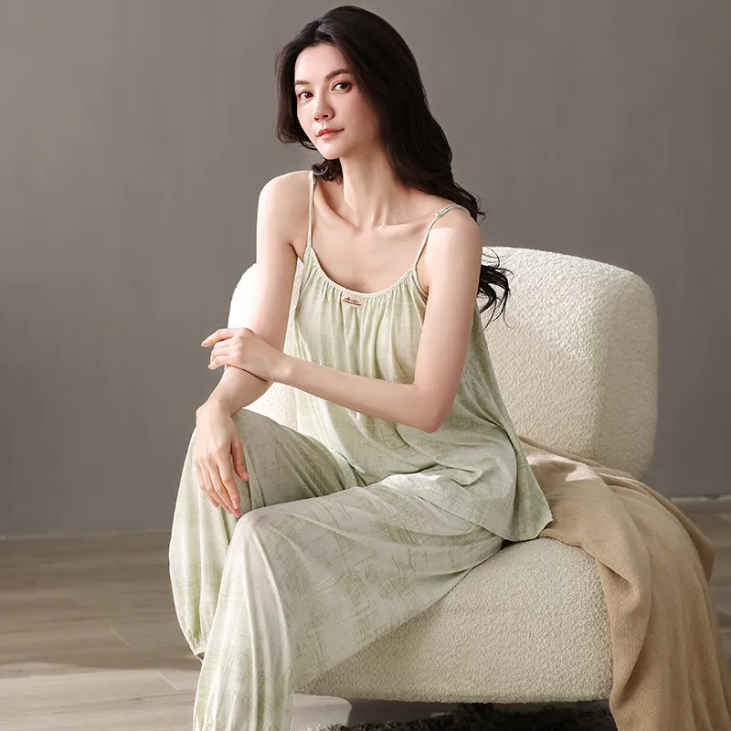 Lanza Pajama Set Women's Spring-5