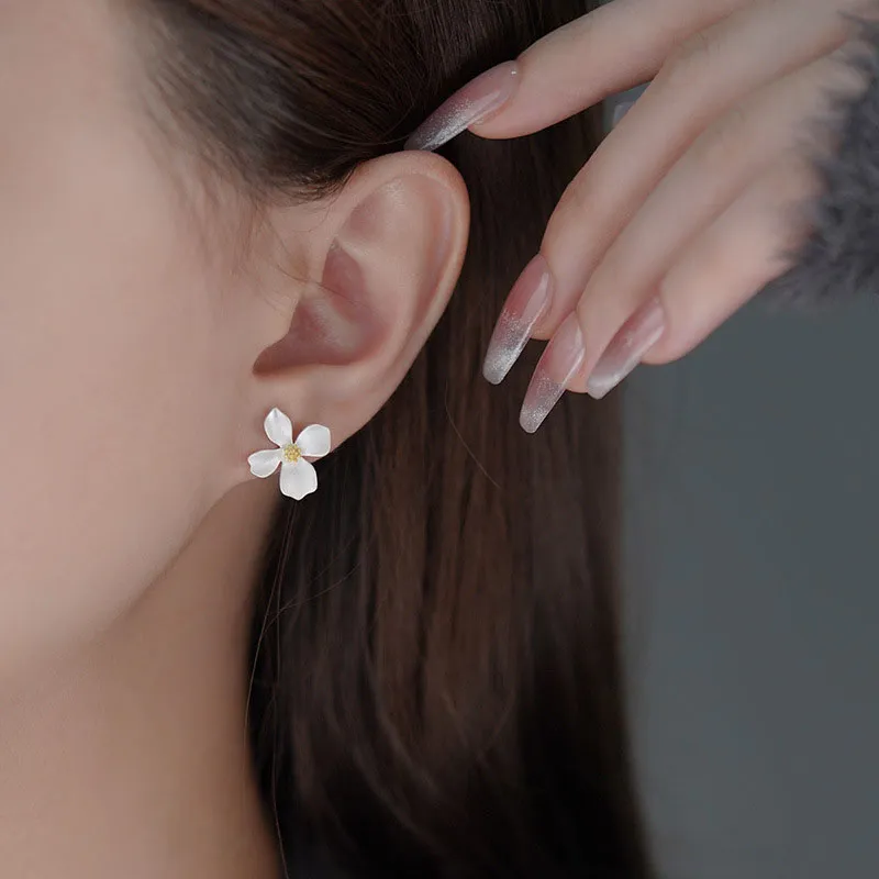 Multiple Silver Material Fashion Stud Earrings Women's-4