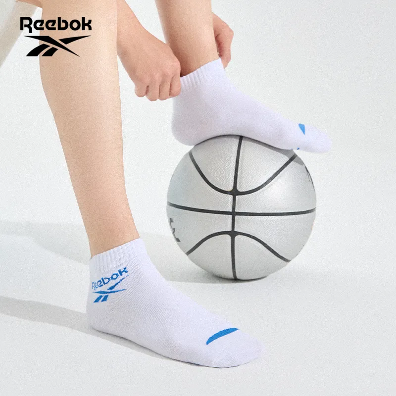 Reebok Street Casual Versatile Ankle Socks Unisex 3 Pack 6 Pack-11