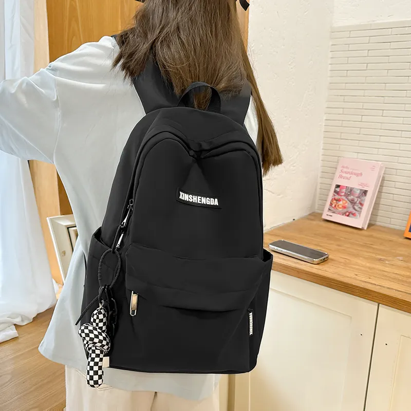 Tong Tong Rabbit Nylon Backpack Regular Women's Black/White/Red/Khaki/Blue-3