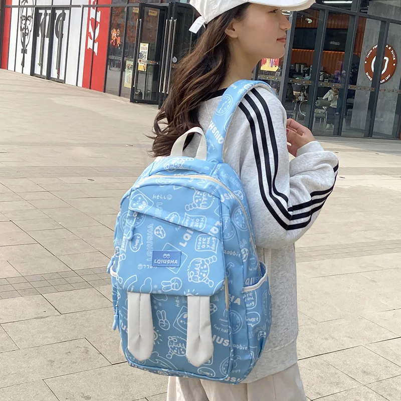 Deli Bear Canvas Backpack Unisex Multicolor-9