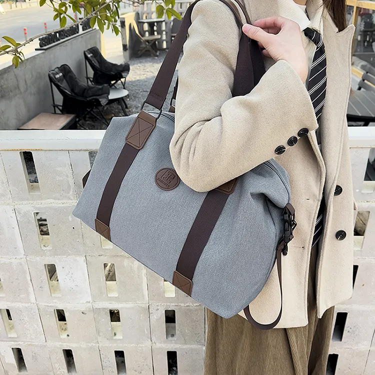 OUZIHUANG Nylon Travel Bag 34L Unisex Multicolor-18