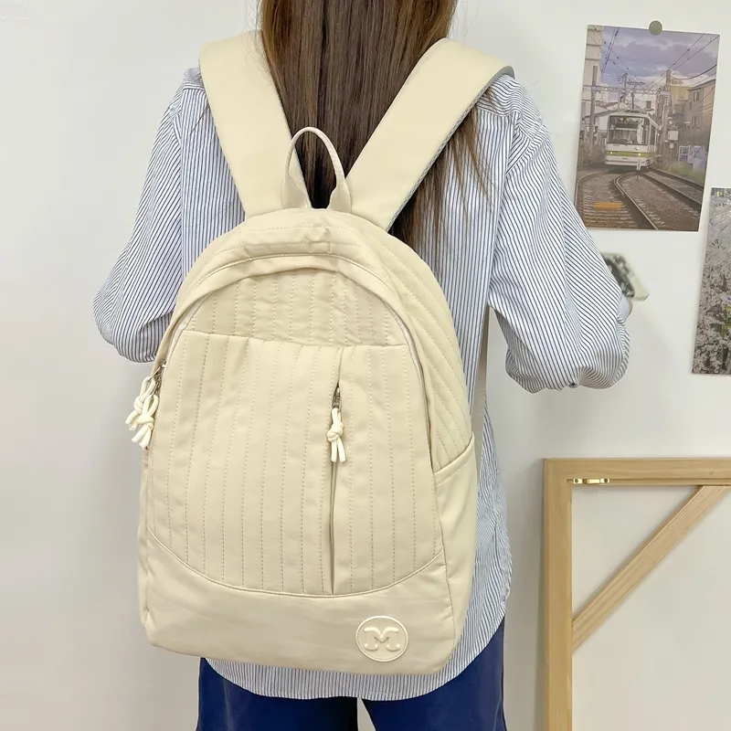 Deli Bear Nylon Fabric Backpack Regular Unisex Multicolor-13