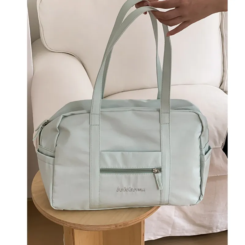 Tong Tong Rabbit Nylon Handbag Travel Bag Unisex Multicolor-10