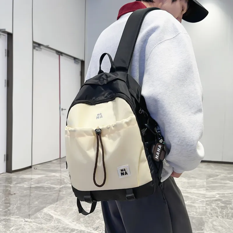 OUZIHUANG Nylon Backpack Unisex Multicolor-4