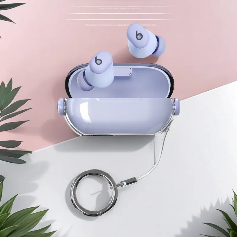 Tong Tong Rabbit Compatibility With Magic Sound Beats Solo Buds TPU Transparent Creative Lock Headphone Cases-1