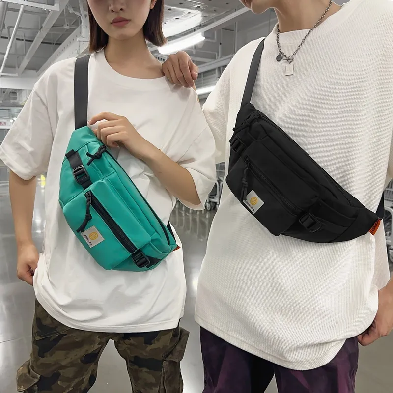 OUZIHUANG Nylon Sling Bag Unisex Multicolor-12