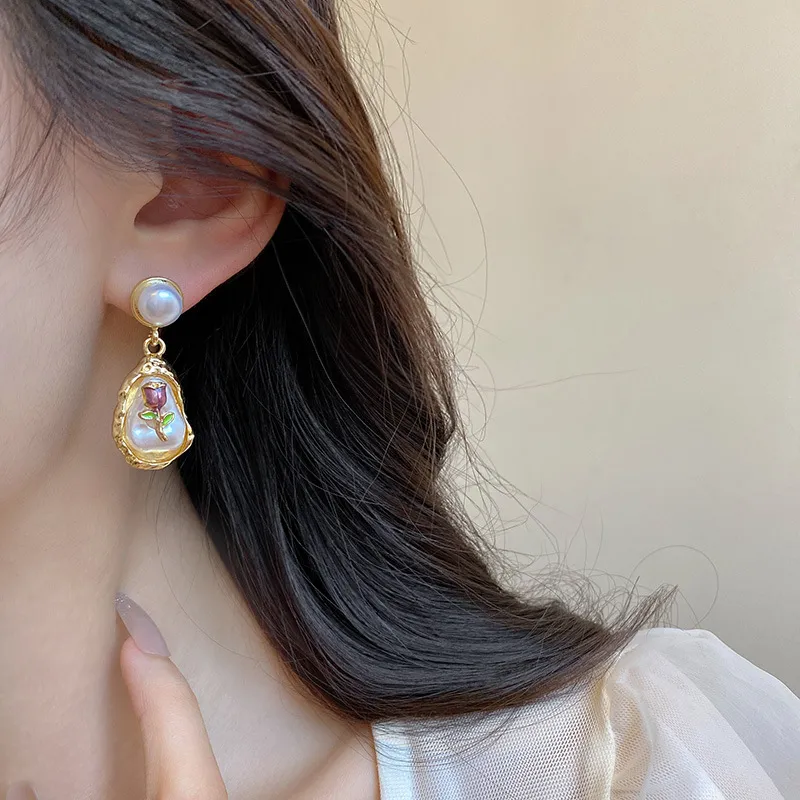 Tong Tong Rabbit S925 Sterling Silver Stud+Alloy+Resin Earrings Women's-3