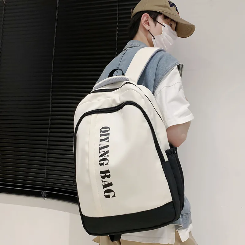 Tong Tong Rabbit Nylon Backpack Large Size Unisex Multicolor-12