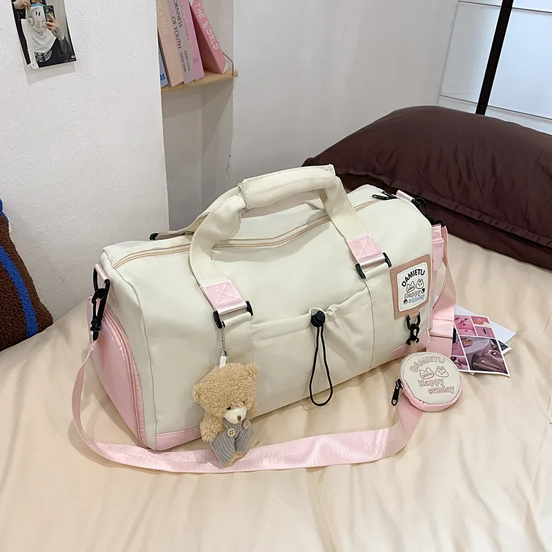 OUZIHUANG Nylon Travel Bag Women's Multicolor-1