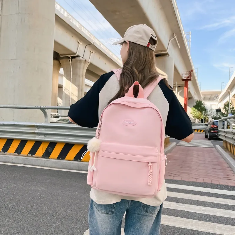 Tong Tong Rabbit Nylon Backpack Large Size Unisex Multicolor-2