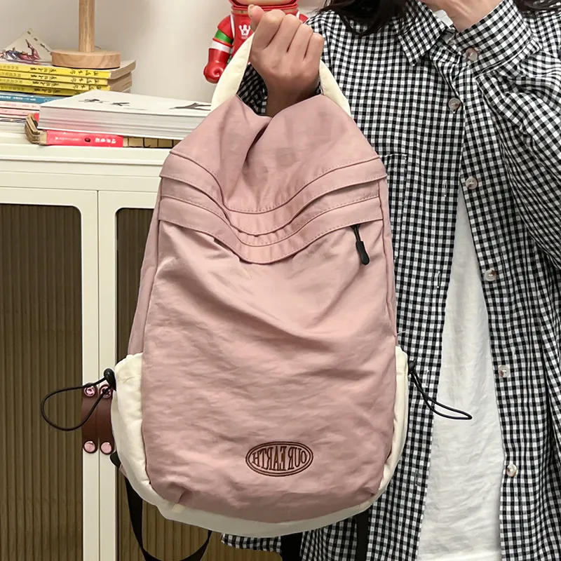 Tong Tong Rabbit Washed Cloth Backpack Unisex Lotus Color/Green-1