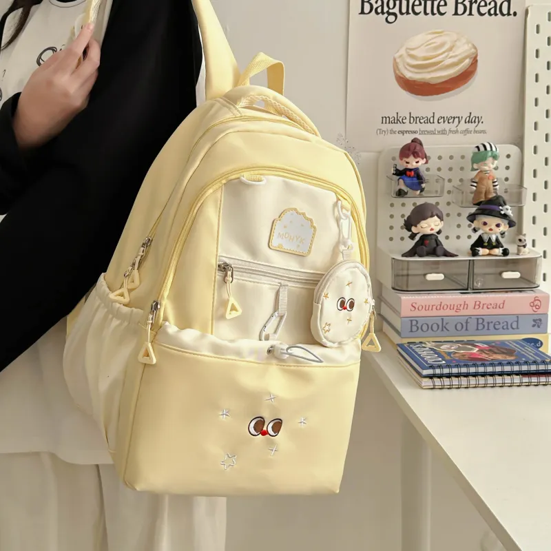 Tong Tong Rabbit Nylon Backpack Large Size Unisex Multicolor-14