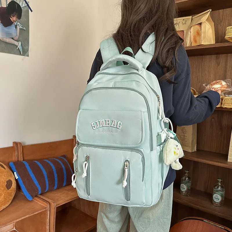 OUZIHUANG Nylon Backpack Women's Multicolor-13