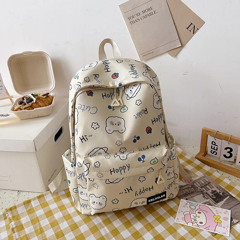 OUZIHUANG Nylon Backpack Women's Multicolor-10