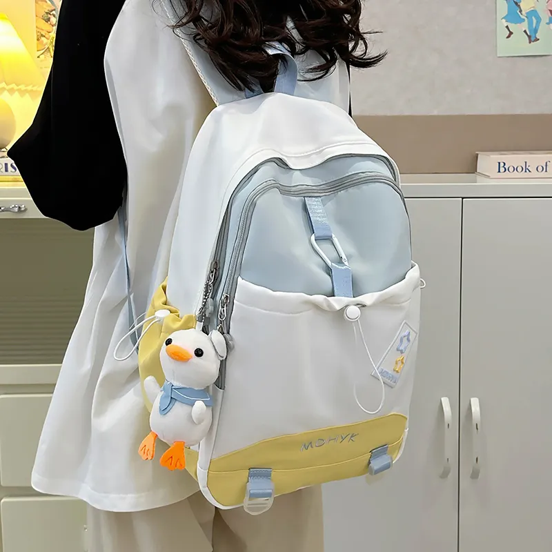 Tong Tong Rabbit Nylon Backpack Unisex Multicolor-11